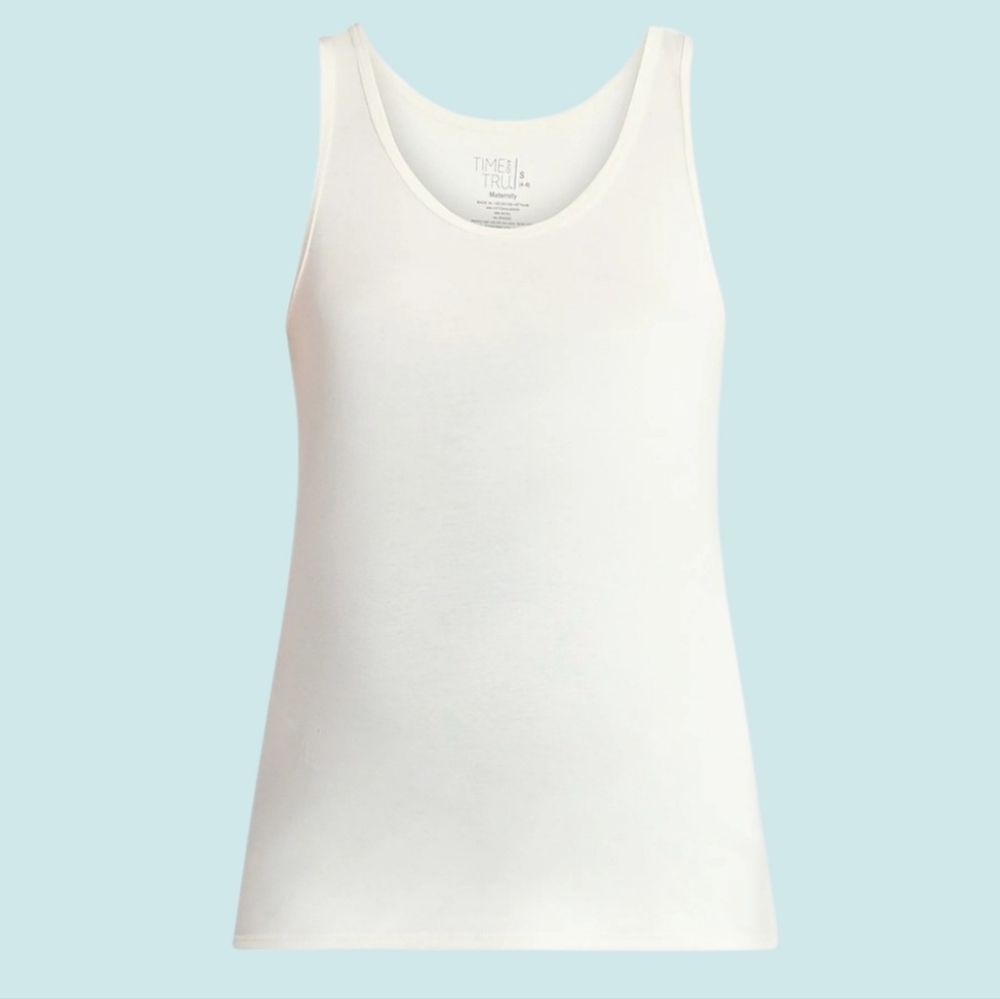 🍒♡Time and Tru Women's Maternity Non: Shirred Tank Top